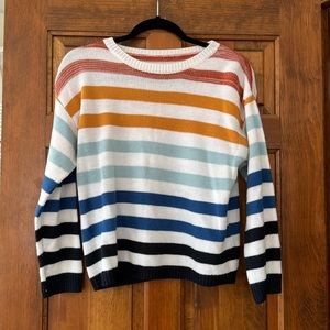 Multicolor stripe sweater